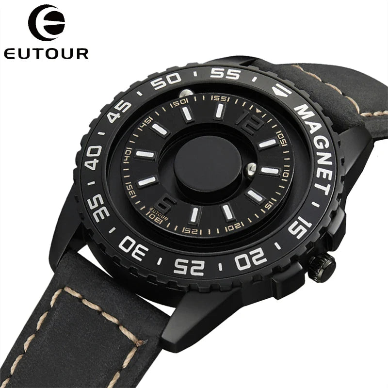 Modern magnetic ball watch showcasing futuristic design