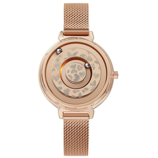 Magnetic ball watch showing innovative ball movement mechanism