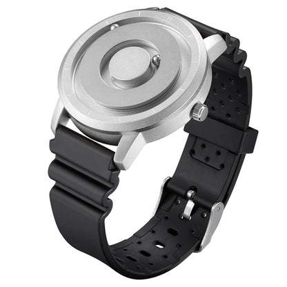 EUTOUR Magnetic Ball Watch – Black & Brown Multifunction – detail view
