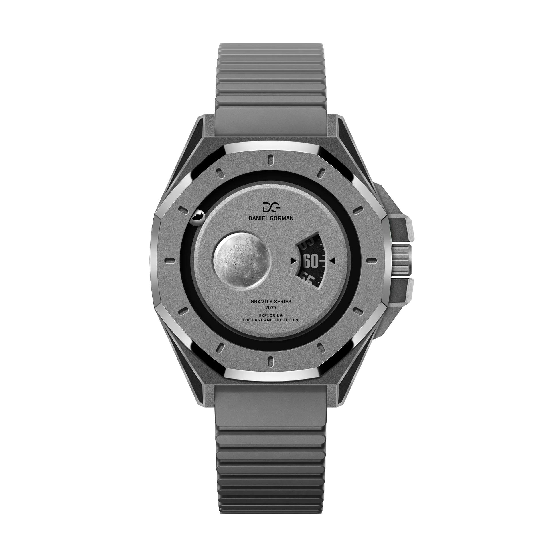 Daniel Gorman 2026 Magnetic Ball Watch – Brass Case & Sapphire Crystal – detail view