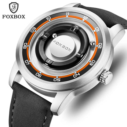 FOXBOX Magnetic Driven Watch – Waterproof Fashion Quartz – front view