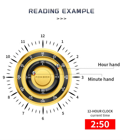 FOXBOX Floating Magnetic Ball Watch – Creative Free-Ball Display – detail view