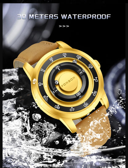 FOXBOX Floating Magnetic Ball Watch – Creative Free-Ball Display – detail view