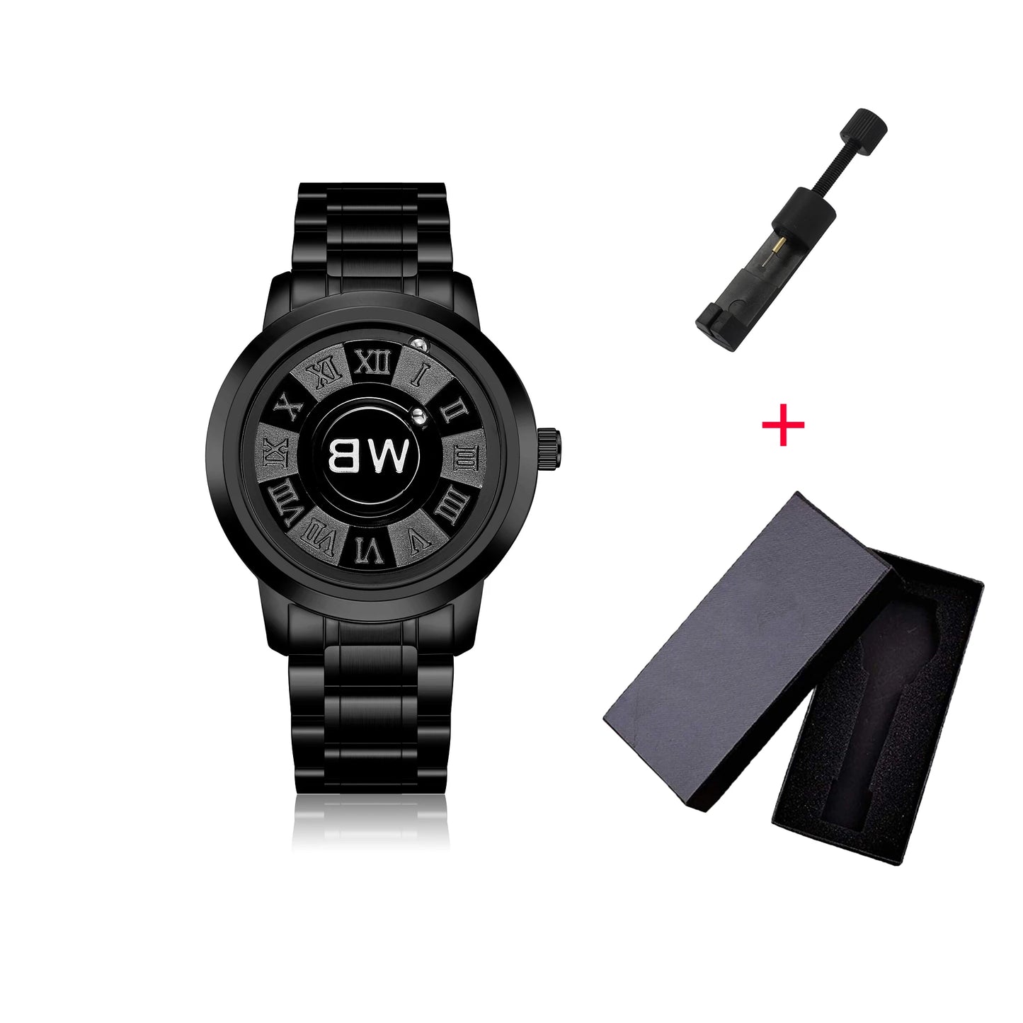 2025 Luxury Watch Men Creative Scrolling Pointer Magnetic Force Sport Watches Men quartz Chronograph Man Clock Relogio Masculino