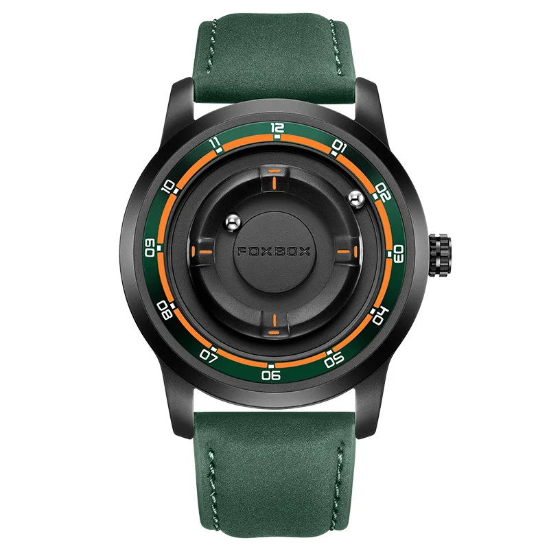 FOXBOX Floating Magnetic Ball Watch – Creative Free-Ball Display – detail view