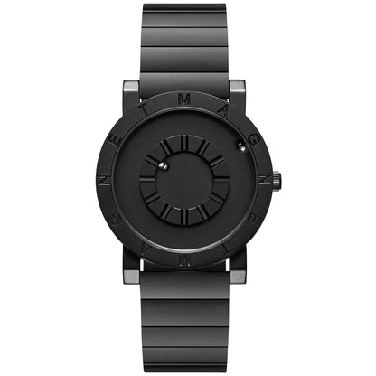 EUTOUR E051 Magnetic Ball Watch – Orange – detail view