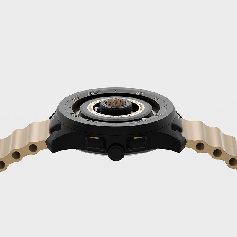 ग्रह श्रृंखला नवीनतम डिजाइन चुंबकीय एनालॉग आयरन बॉल घड़ी हाथ सिलिकॉन बैंड जलरोधक चमकदार पुरुषों क्वार्ट्ज घड़ियाँ