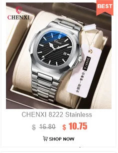 DOM 1769 Jam Tangan Pria Kreatif Perak Stainless Steel Gulir Manik-manik Jam Tangan Kuarsa untuk Pria Pria Gaya Magnetik Tahan Air