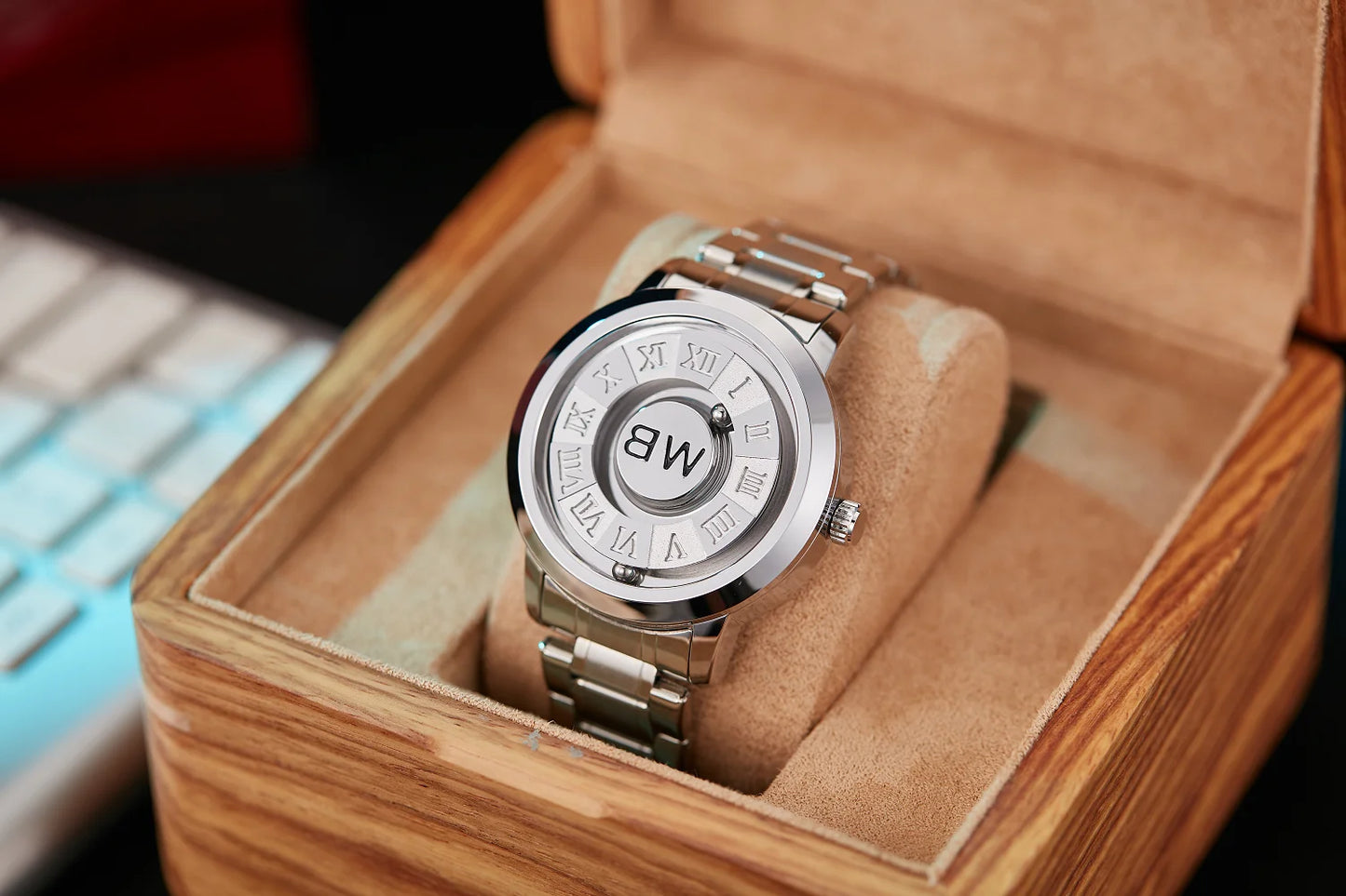 2025 Luxury Watch Men Creative Scrolling Pointer Magnetic Force Sport Watches Men quartz Chronograph Man Clock Relogio Masculino