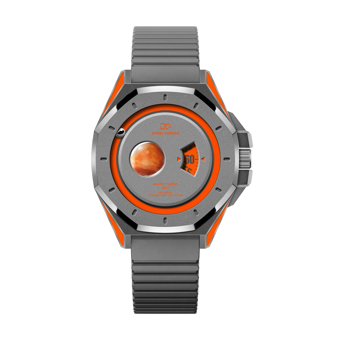 Đồng hồ mặt số nam châm, chất liệu vỏ bằng đồng thau, thiết kế năm 2026, kiểu dáng "hành tinh nam châm", máy quartz Nhật Bản, dây đeo có thể điều chỉnh.