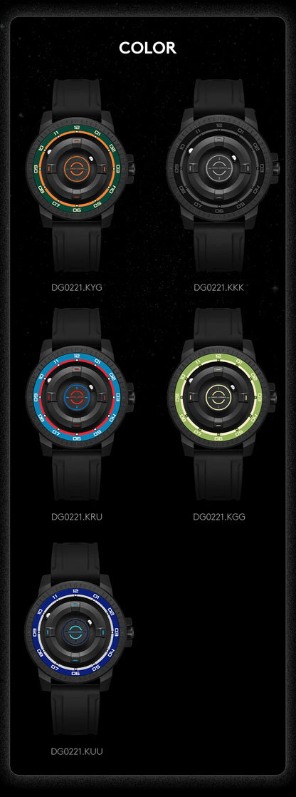 Daniel Gorman DG0221 Magnetic Levitation Watch – Silicone – detail view