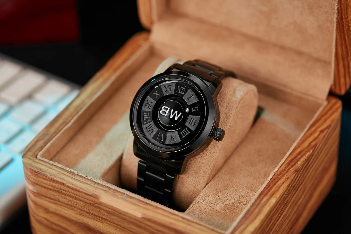 2025 Luxury Watch Men Creative Scrolling Pointer Magnetic Force Sport Watches Men quartz Chronograph Man Clock Relogio Masculino