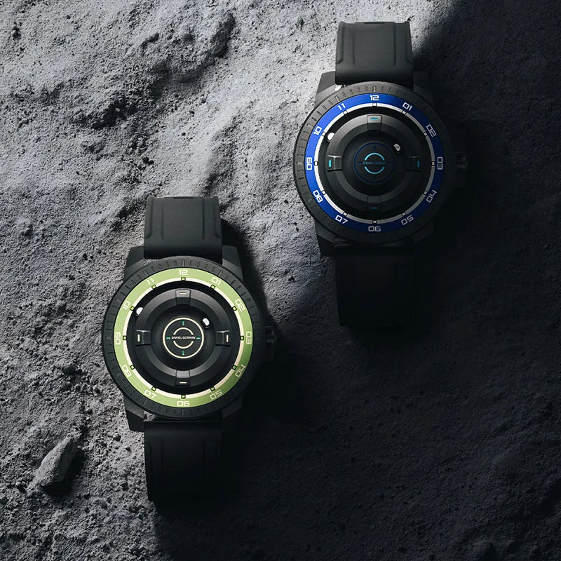 Men's Silicone Band Magnetic Levitation Watch Waterproof Janpanese Movement 3 ATM Hands Watch