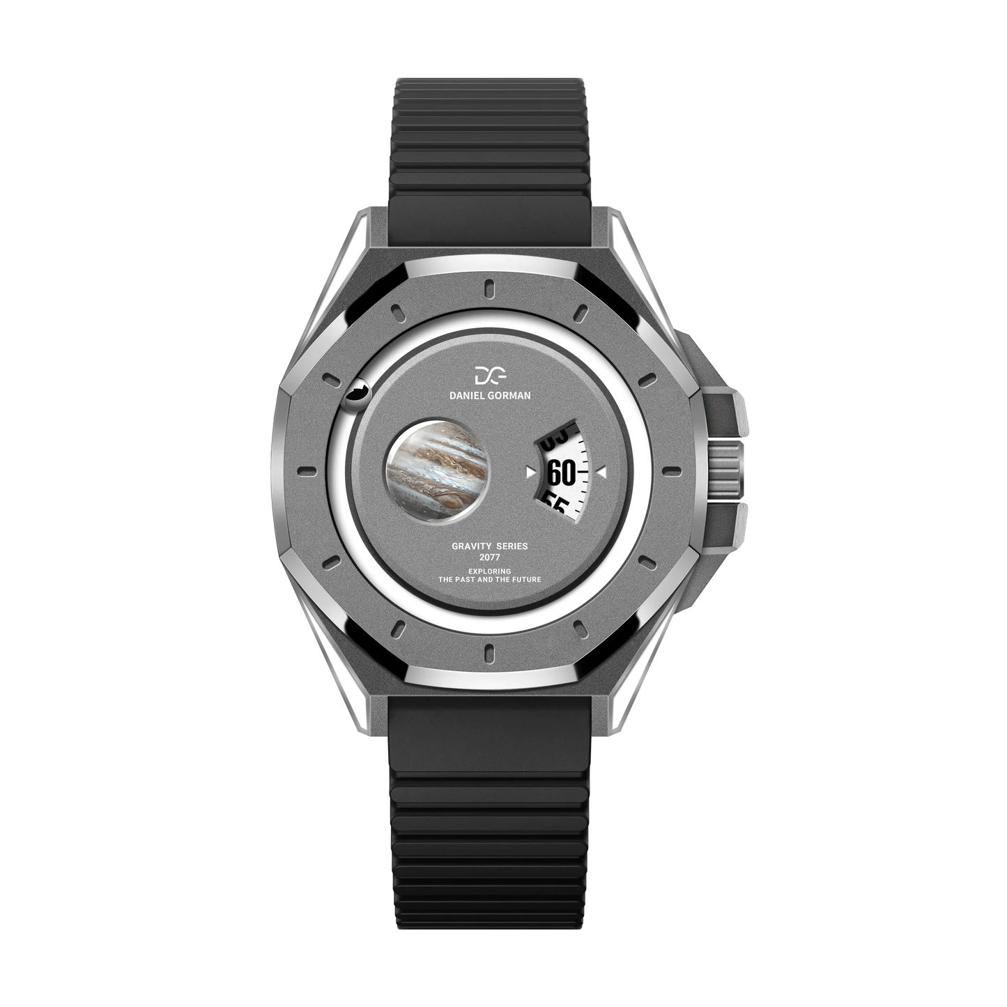 Đồng hồ mặt số nam châm, chất liệu vỏ bằng đồng thau, thiết kế năm 2026, kiểu dáng "hành tinh nam châm", máy quartz Nhật Bản, dây đeo có thể điều chỉnh.