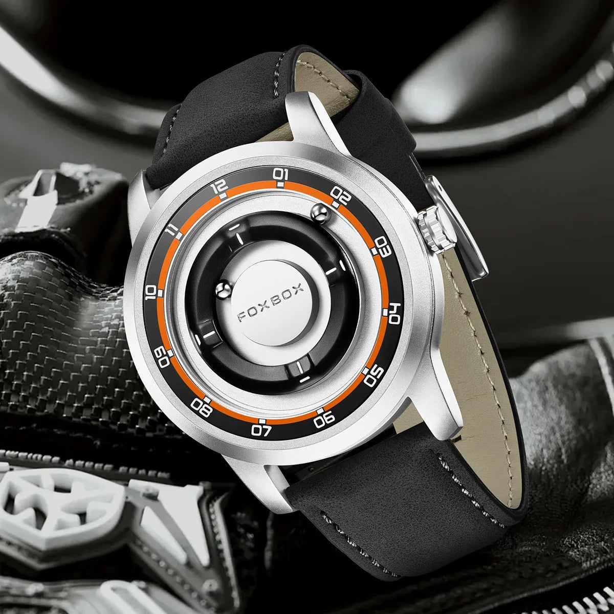 FOXBOX Magnetic Driven Watch – Waterproof Fashion Quartz – on wrist