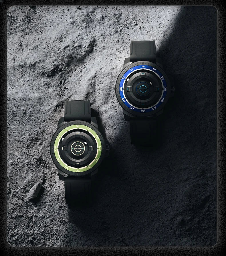 Men's Silicone Band Magnetic Levitation Watch Waterproof Janpanese Movement 3 ATM Hands Watch