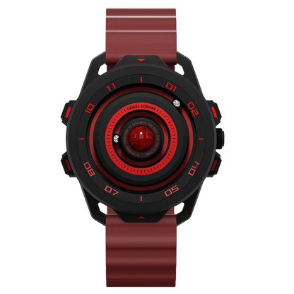 Daniel Gorman DG0525 Planet Magnetic Ball Watch – Brass Case – detail view