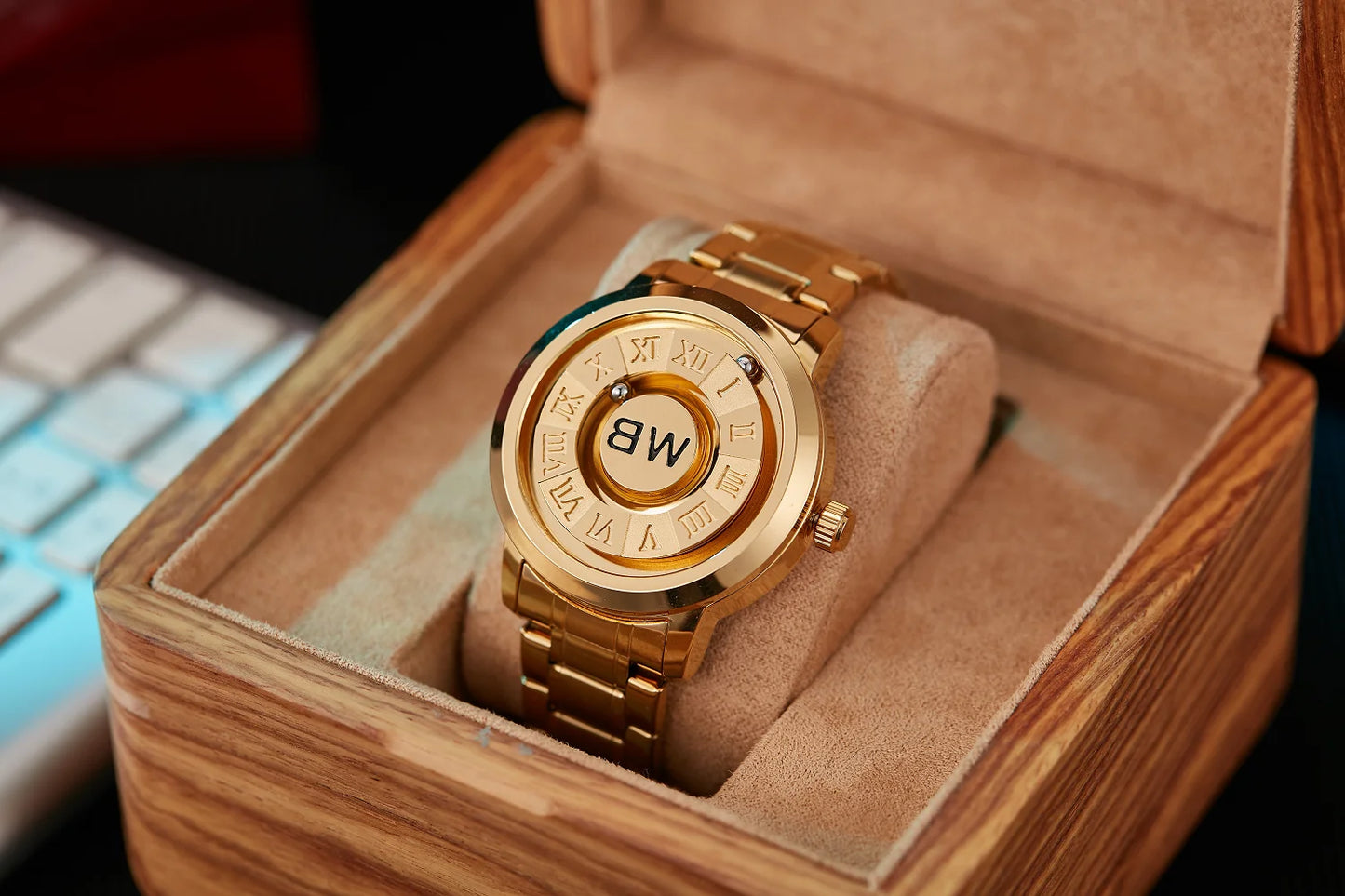 2025 Luxury Watch Men Creative Scrolling Pointer Magnetic Force Sport Watches Men quartz Chronograph Man Clock Relogio Masculino