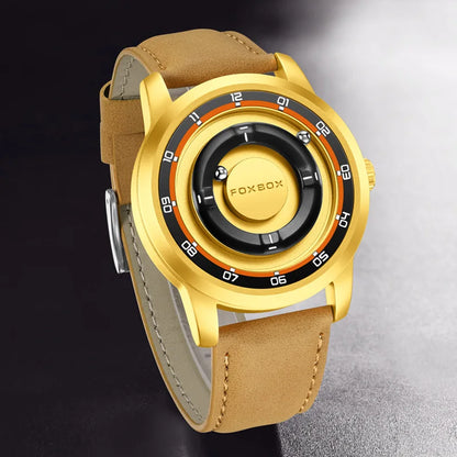 FOXBOX Floating Magnetic Ball Watch – Creative Free-Ball Display – side view