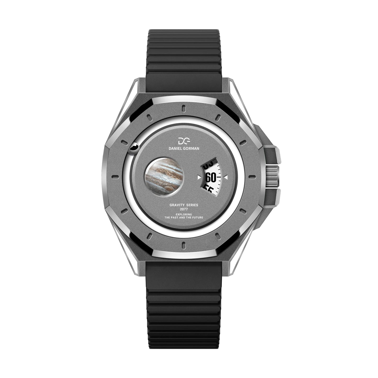 Đồng hồ mặt số nam châm, chất liệu vỏ bằng đồng thau, thiết kế năm 2026, kiểu dáng "hành tinh nam châm", máy quartz Nhật Bản, dây đeo có thể điều chỉnh.