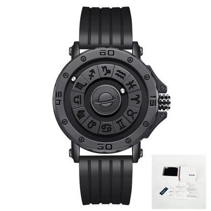 DOM 1733 Magnetic Ball Watch – Constellation Dial – detail view