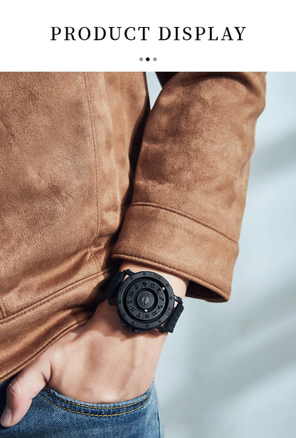 DOM 1733 Magnetic Ball Watch – Constellation Dial – detail view