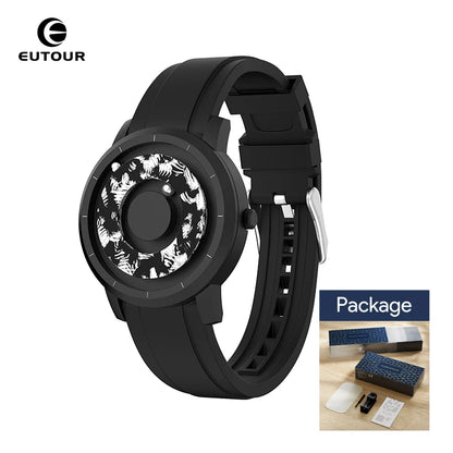 EUTOUR E024 Magnetic Ball Watch – 5 ATM Waterproof – detail view