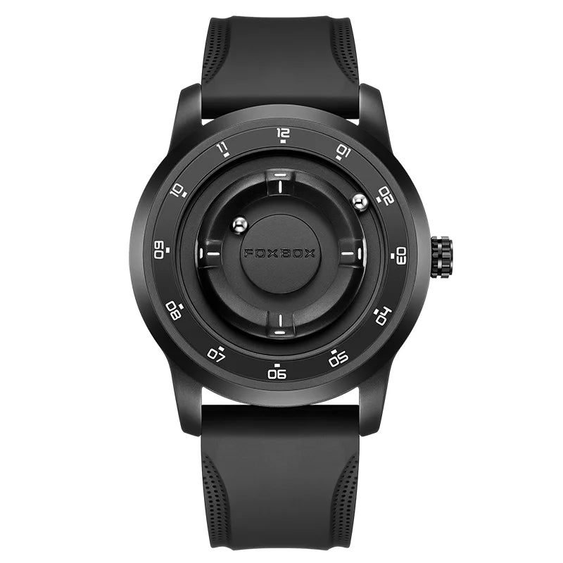 FOXBOX Magnetic Driven Watch – Waterproof Fashion Quartz – detail view