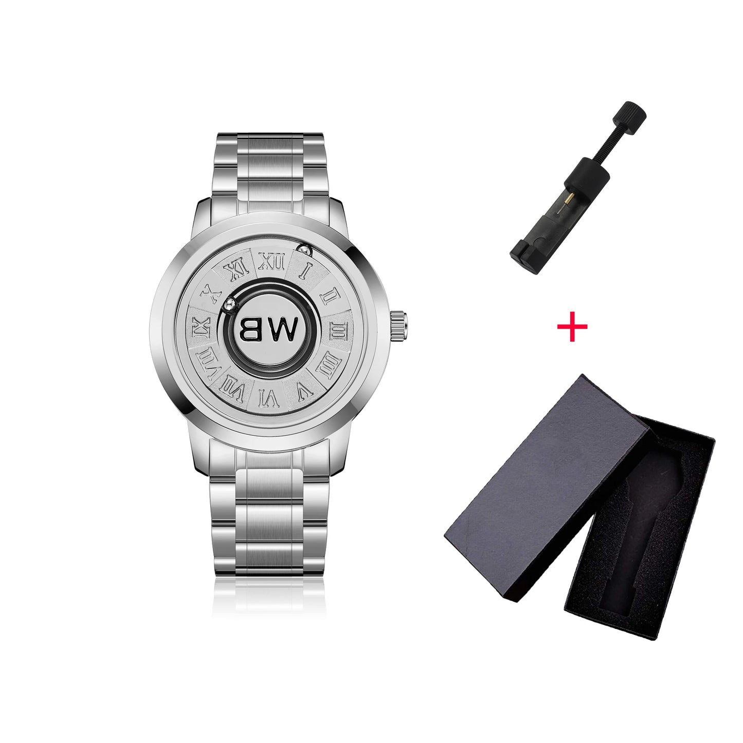 2025 Luxury Watch Men Creative Scrolling Pointer Magnetic Force Sport Watches Men quartz Chronograph Man Clock Relogio Masculino