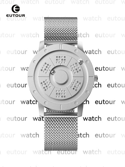 EUTOUR 2025 Magnetic Ball Watch – Unisex Quartz – side view