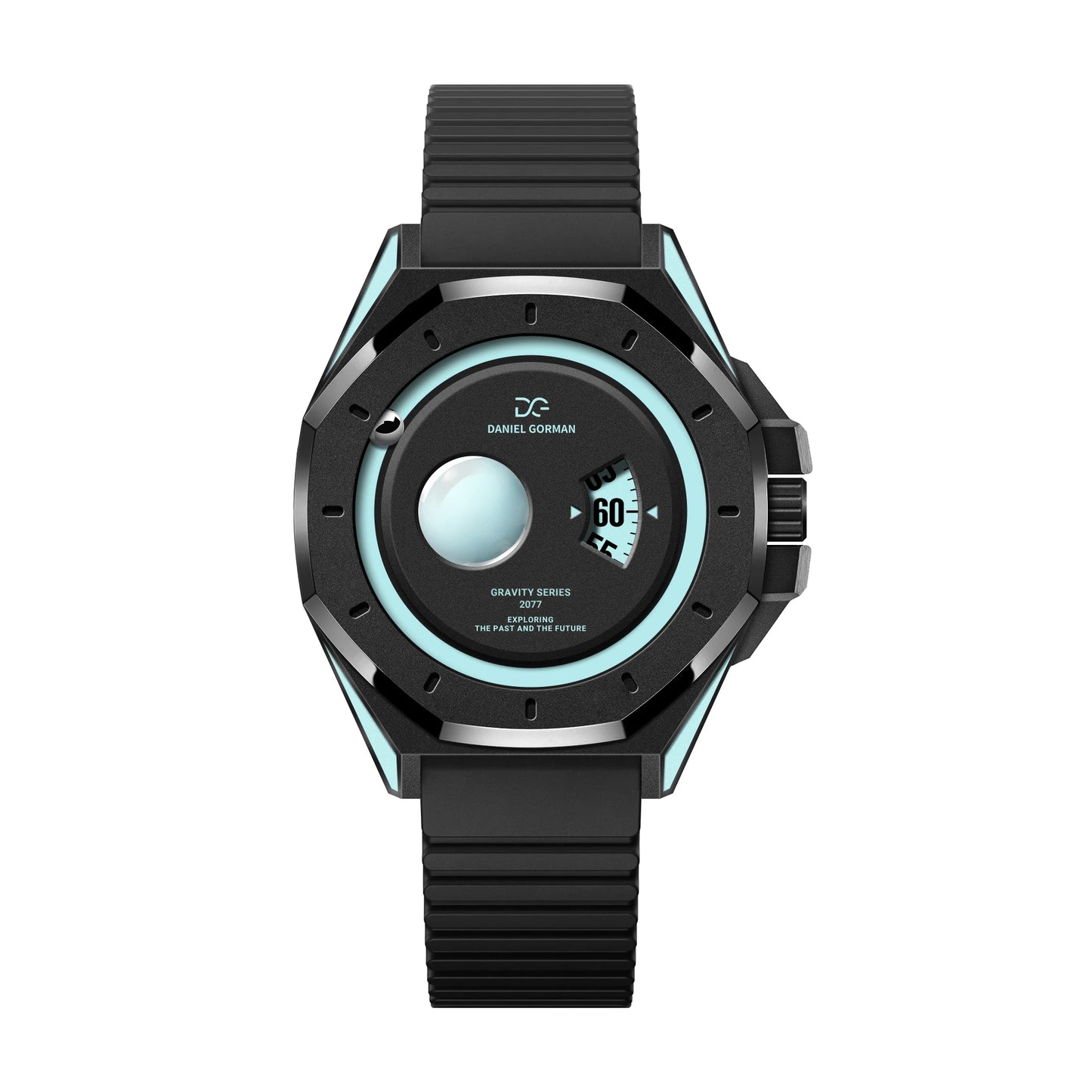 Đồng hồ mặt số nam châm, chất liệu vỏ bằng đồng thau, thiết kế năm 2026, kiểu dáng "hành tinh nam châm", máy quartz Nhật Bản, dây đeo có thể điều chỉnh.