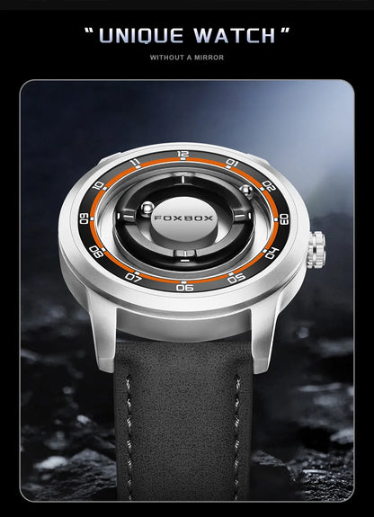FOXBOX Magnetic Driven Watch – Waterproof Fashion Quartz – detail view
