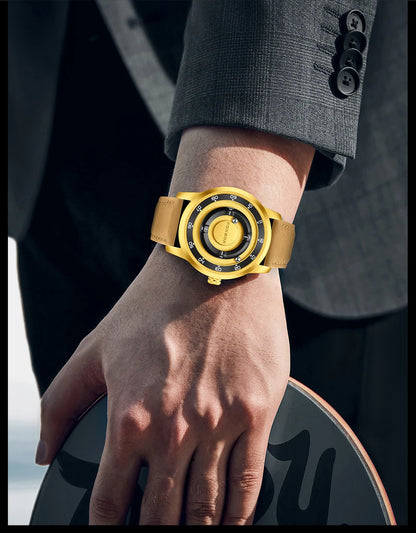 FOXBOX Floating Magnetic Ball Watch – Creative Free-Ball Display – detail view
