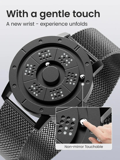 EUTOUR 2025 Magnetic Ball Watch – Unisex Quartz – on wrist