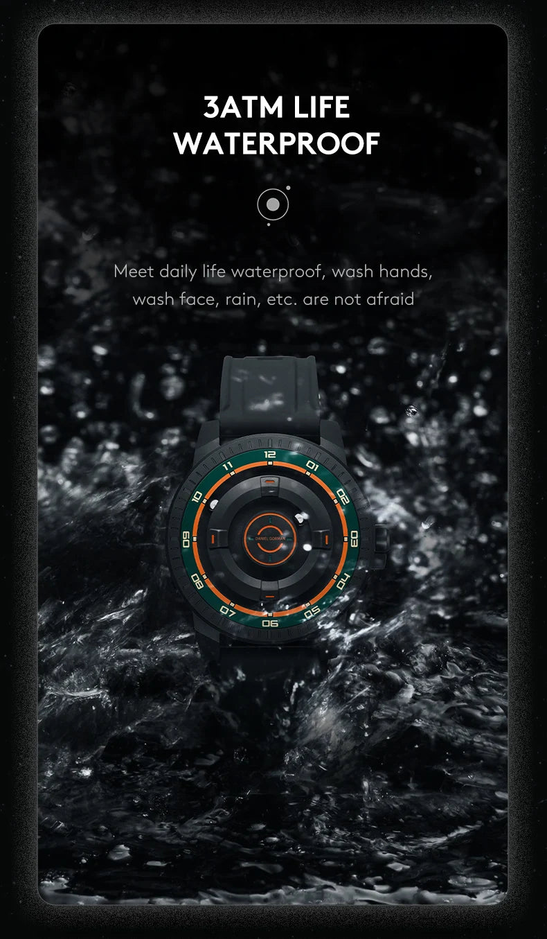 Men's Silicone Band Magnetic Levitation Watch Waterproof Janpanese Movement 3 ATM Hands Watch