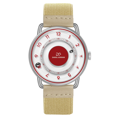 Daniel Gorman Y000 Magnetic Ball Watch – Year 2000 Edition – dial close-up