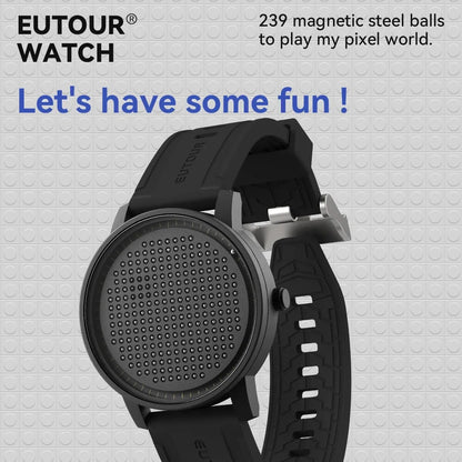 EUTOUR 2025 Magnetic Ball Watch – Casual Fashion Men's – front view