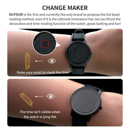 EUTOUR 2025 Magnetic Ball Watch – Casual Fashion Men's – detail view