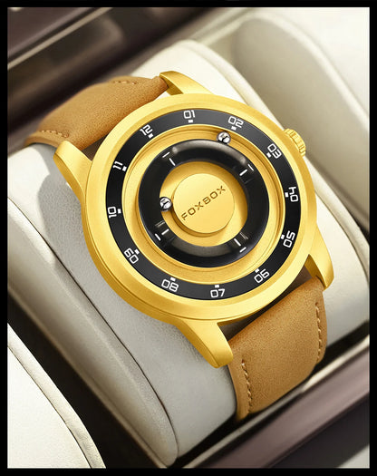 FOXBOX Floating Magnetic Ball Watch – Creative Free-Ball Display – detail view