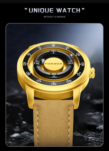 FOXBOX Floating Magnetic Ball Watch – Creative Free-Ball Display – detail view