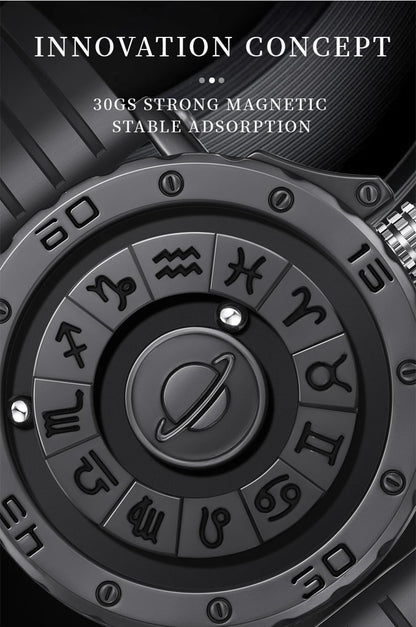 DOM 1733 Magnetic Ball Watch – Constellation Dial – detail view