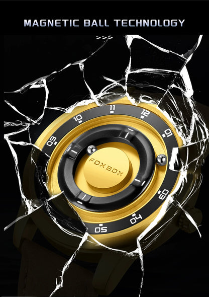 FOXBOX Floating Magnetic Ball Watch – Creative Free-Ball Display – detail view