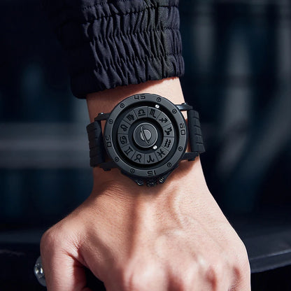 DOM 1733 Magnetic Ball Watch – Constellation Dial – dial close-up