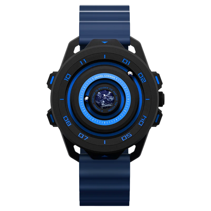 Daniel Gorman DG0525 Planet Magnetic Ball Watch – Brass Case – detail view