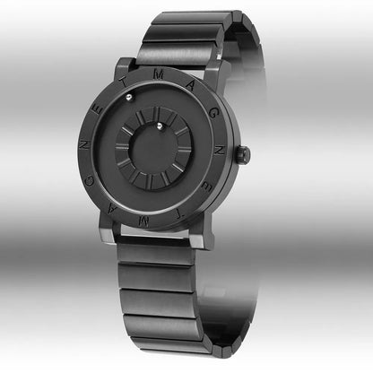 EUTOUR E051 Magnetic Ball Watch – Orange – side view
