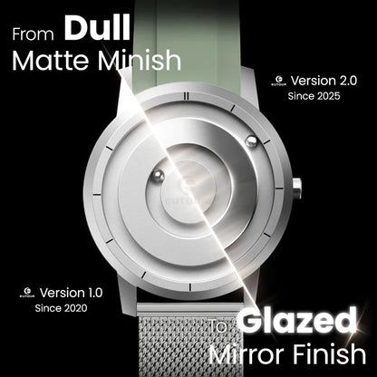 EUTOUR E024 Magnetic Ball Watch – 5 ATM Waterproof – side view