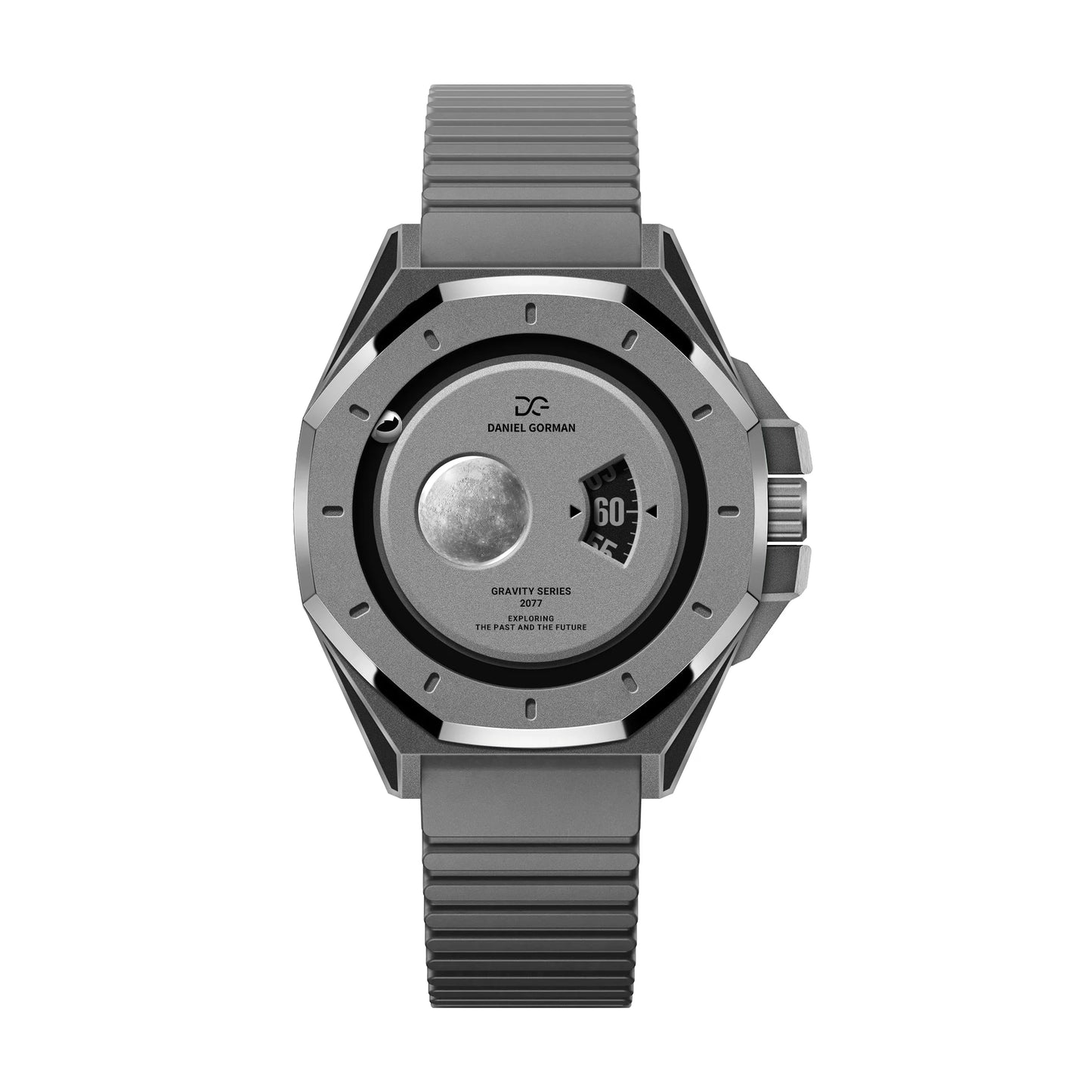 Đồng hồ mặt số nam châm, chất liệu vỏ bằng đồng thau, thiết kế năm 2026, kiểu dáng "hành tinh nam châm", máy quartz Nhật Bản, dây đeo có thể điều chỉnh.