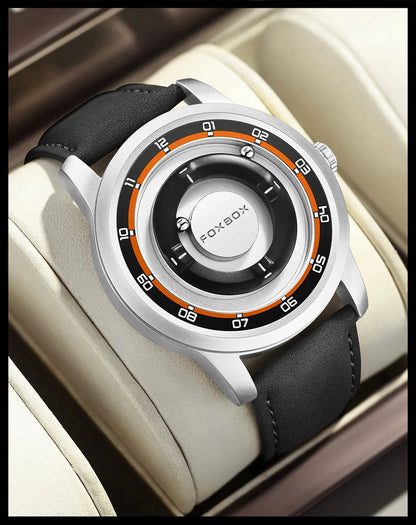 FOXBOX Magnetic Driven Watch – Waterproof Fashion Quartz – detail view