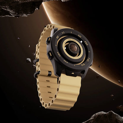 Daniel Gorman DG0525 Planet Magnetic Ball Watch – Brass Case – detail view