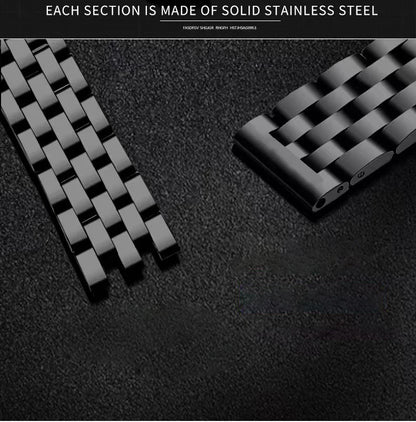 DOM 1769 Magnetic Ball Watch – Heavy Steel Scrolling Beads – detail view